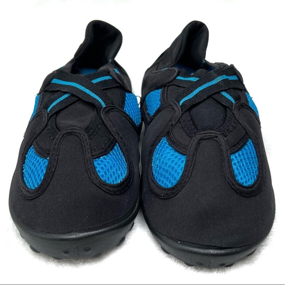 Joe Boxer TriMesh Water Shoes Black Blue sz 7 8 - Picture 3 of 13